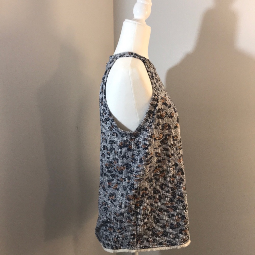 Navy and Blue Leopard Halter